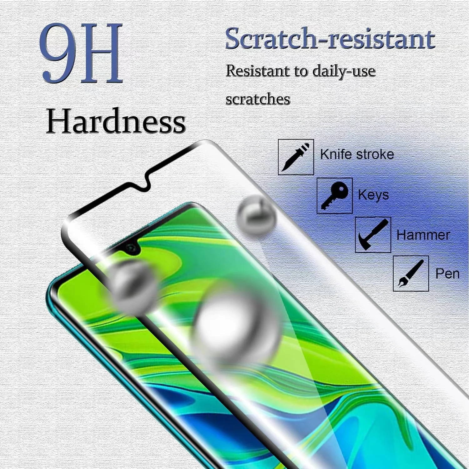 6IN1 For Xiaomi Mi 10 Glass Mi - Curved Edge Screen のレビューと価格