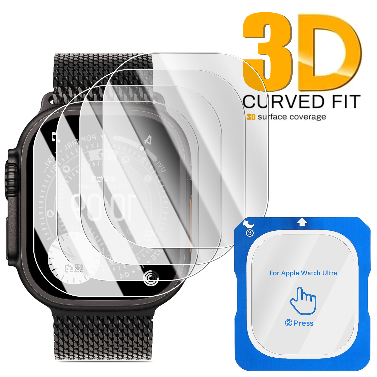 Tempered Glass Film Quick Past - Smartwatch Screen Film のレビューと価格