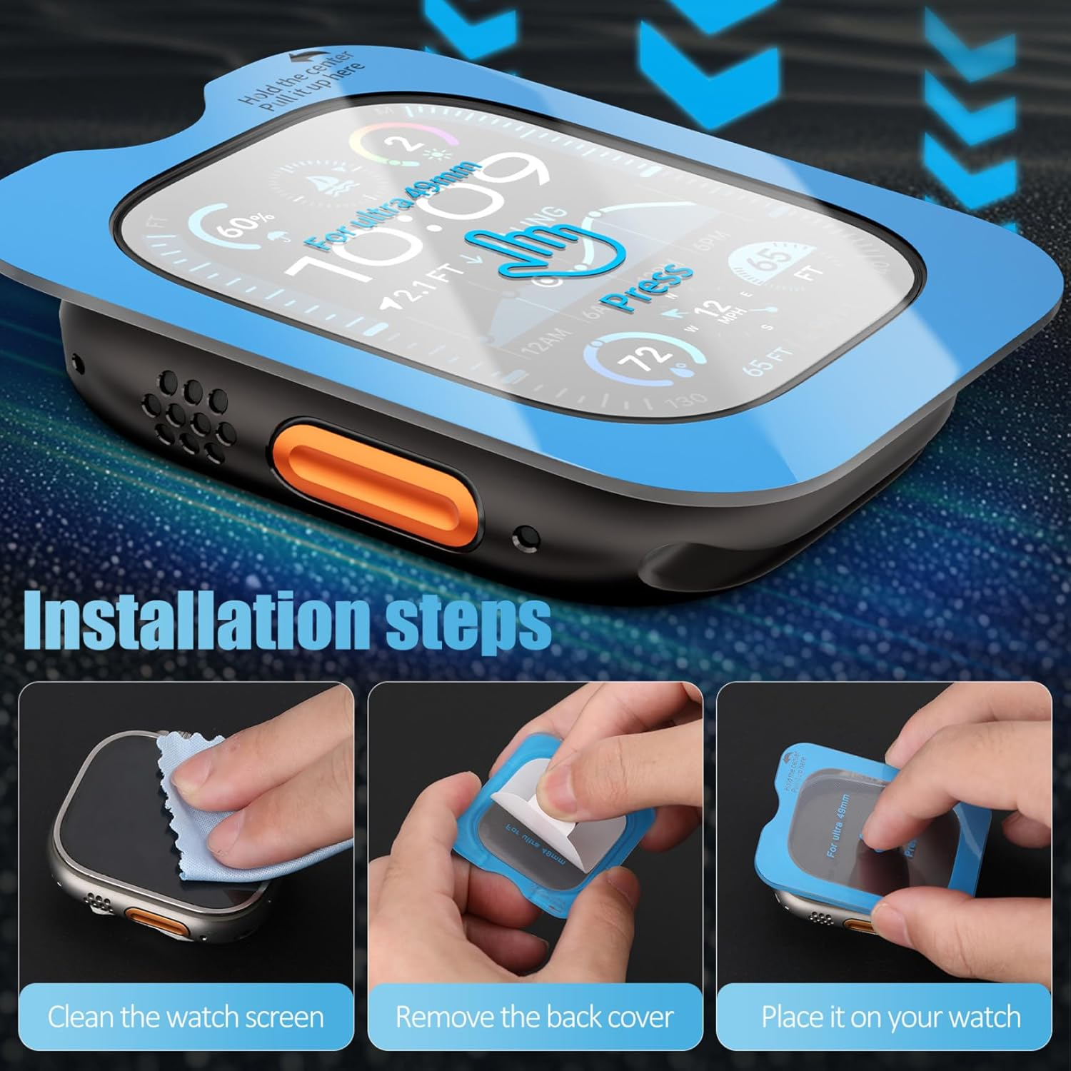 Tempered Glass Film Quick Past - Smartwatch Screen Film のレビューと価格