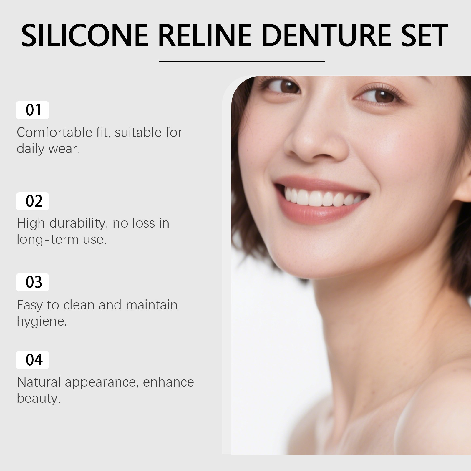 Denture Full Set Over Gums Kit - Full Cover Adhesive のレビューと価格