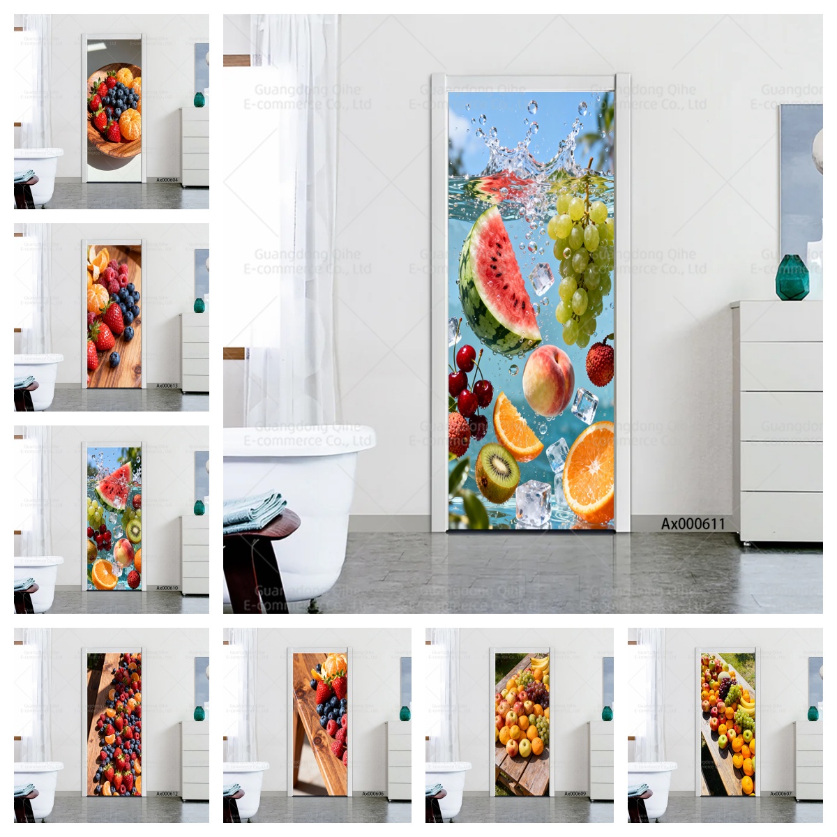Bright Berry Mix Kitchen Door  - Full Cover Adhesive のレビューと価格