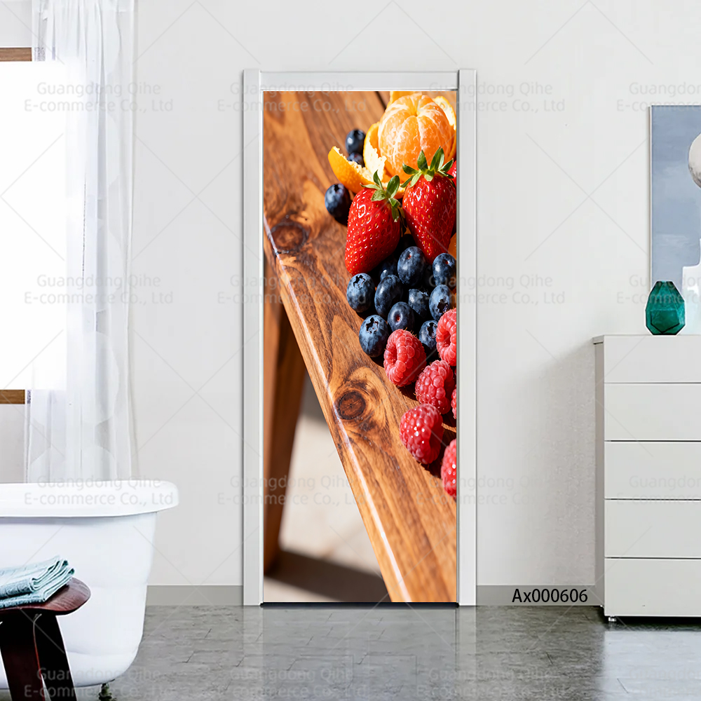 Bright Berry Mix Kitchen Door  - Full Cover Adhesive のレビューと価格