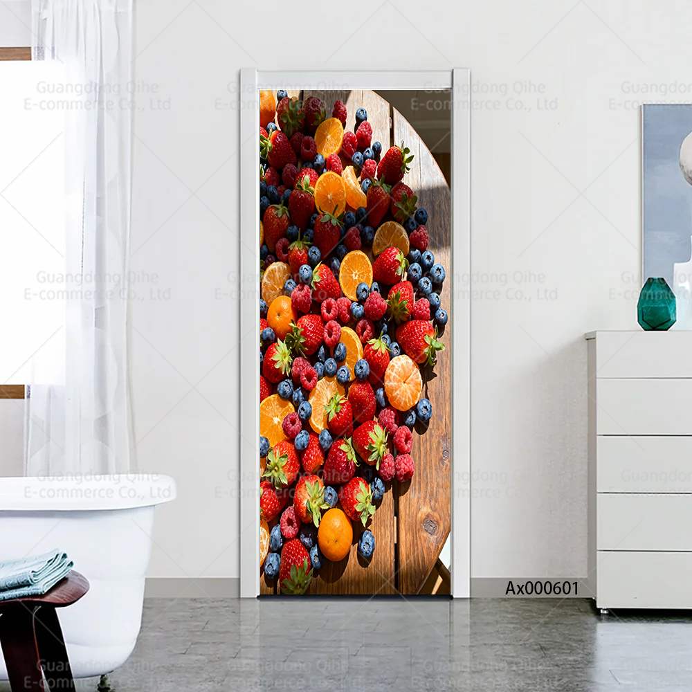 Bright Berry Mix Kitchen Door  - Full Cover Adhesive のレビューと価格