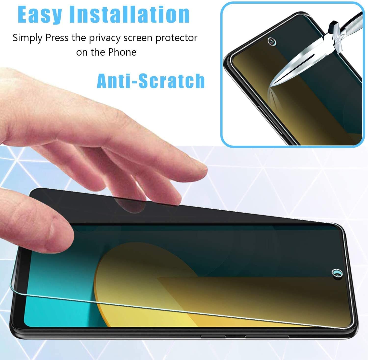 2 PACK Privacy Filter Tempered - Privacy Filter 2Pack のレビューと価格