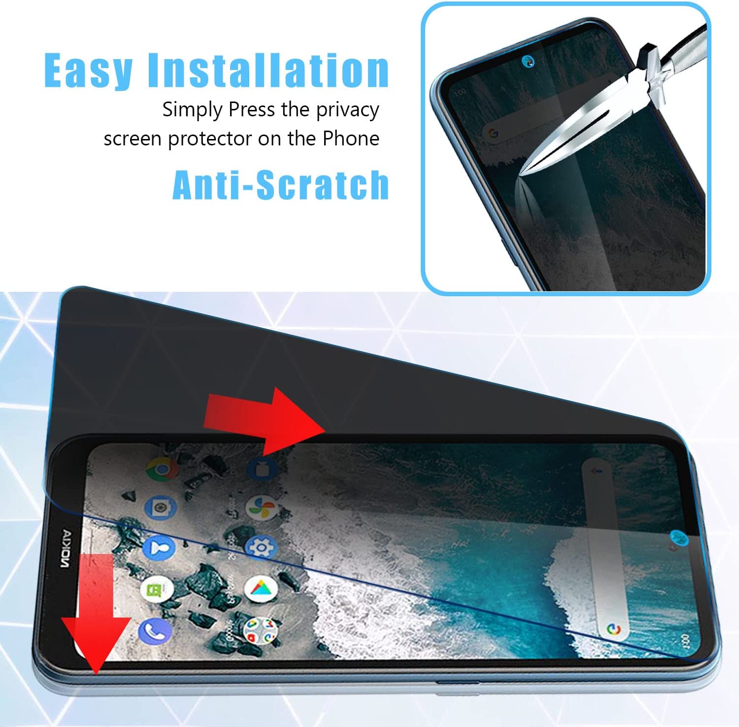2 PACK Privacy Filter Tempered - Privacy Filter 2Pack のレビューと価格