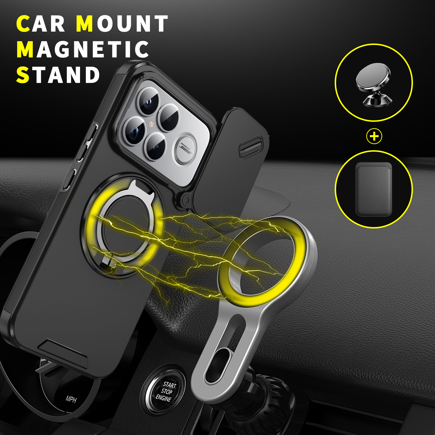 Magnetic Wireless Charging Rin - Camera Lens Protector のレビューと価格