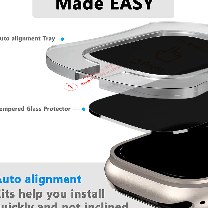Privacy Screen Protector Film  - Screen Alignment Tool のレビューと価格