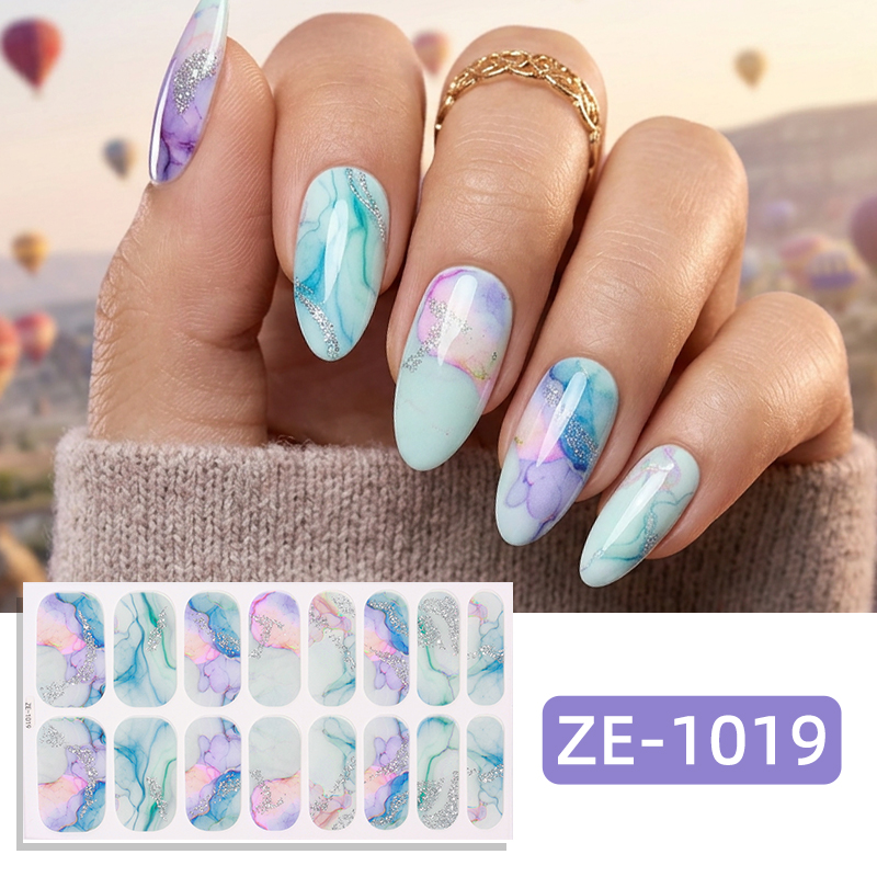 16Tips Glitter Marble Full Cov - Full Cover Adhesive のレビューと価格