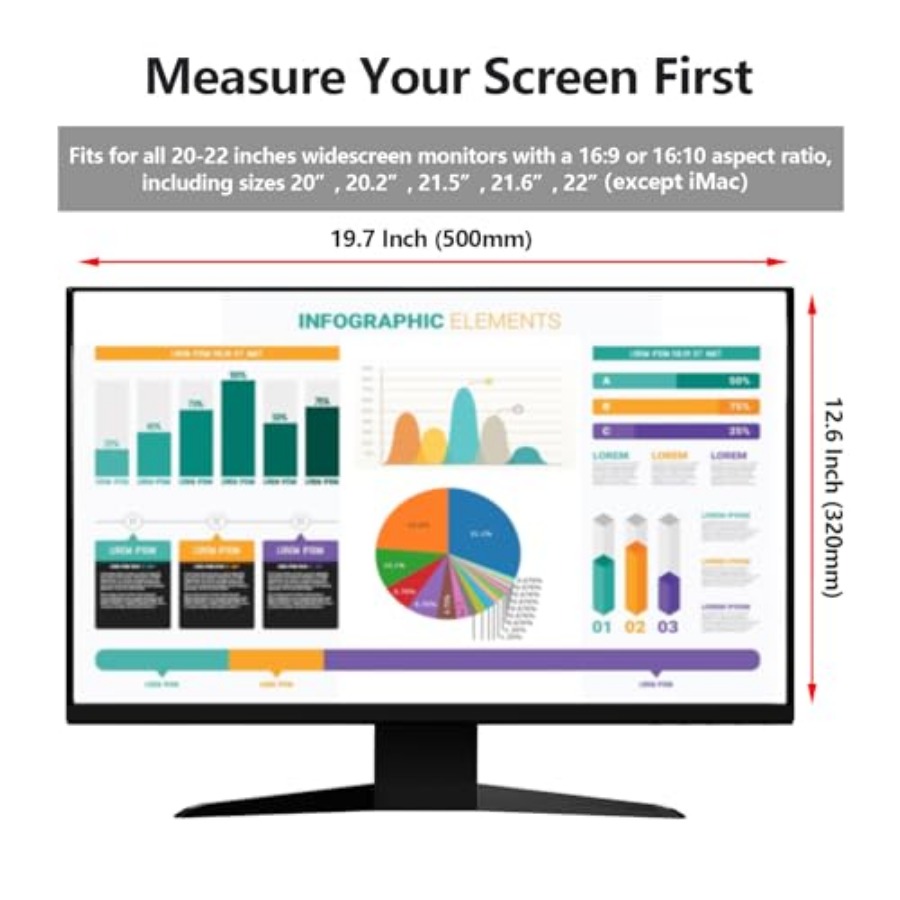 2 Pack Computer Privacy Screen - Privacy Filter 2Pack のレビューと価格