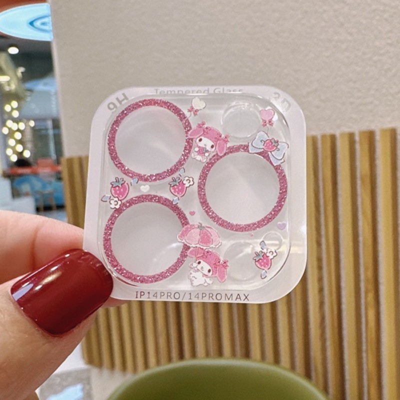 Sanrio Hello Kitty Kuromi Glit - Tempered Glass Screen 9H のレビューと価格