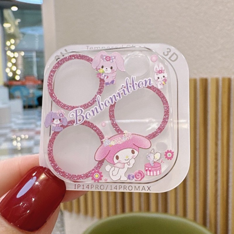 Sanrio Hello Kitty Kuromi Glit - Tempered Glass Screen 9H のレビューと価格