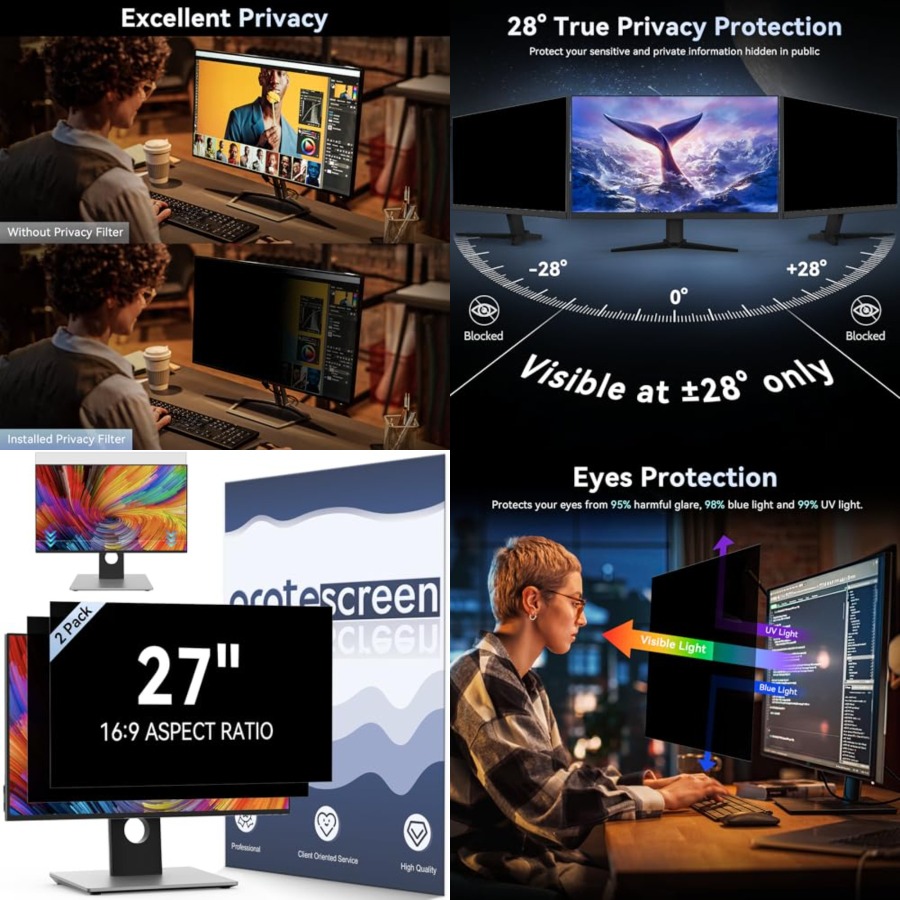 [2 Pack] Computer Privacy Scre - Privacy Filter 2Pack のレビューと価格