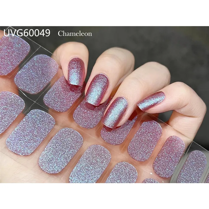 16/18/20Tips Gel Nail Stcikers - Full Cover Adhesive のレビューと価格