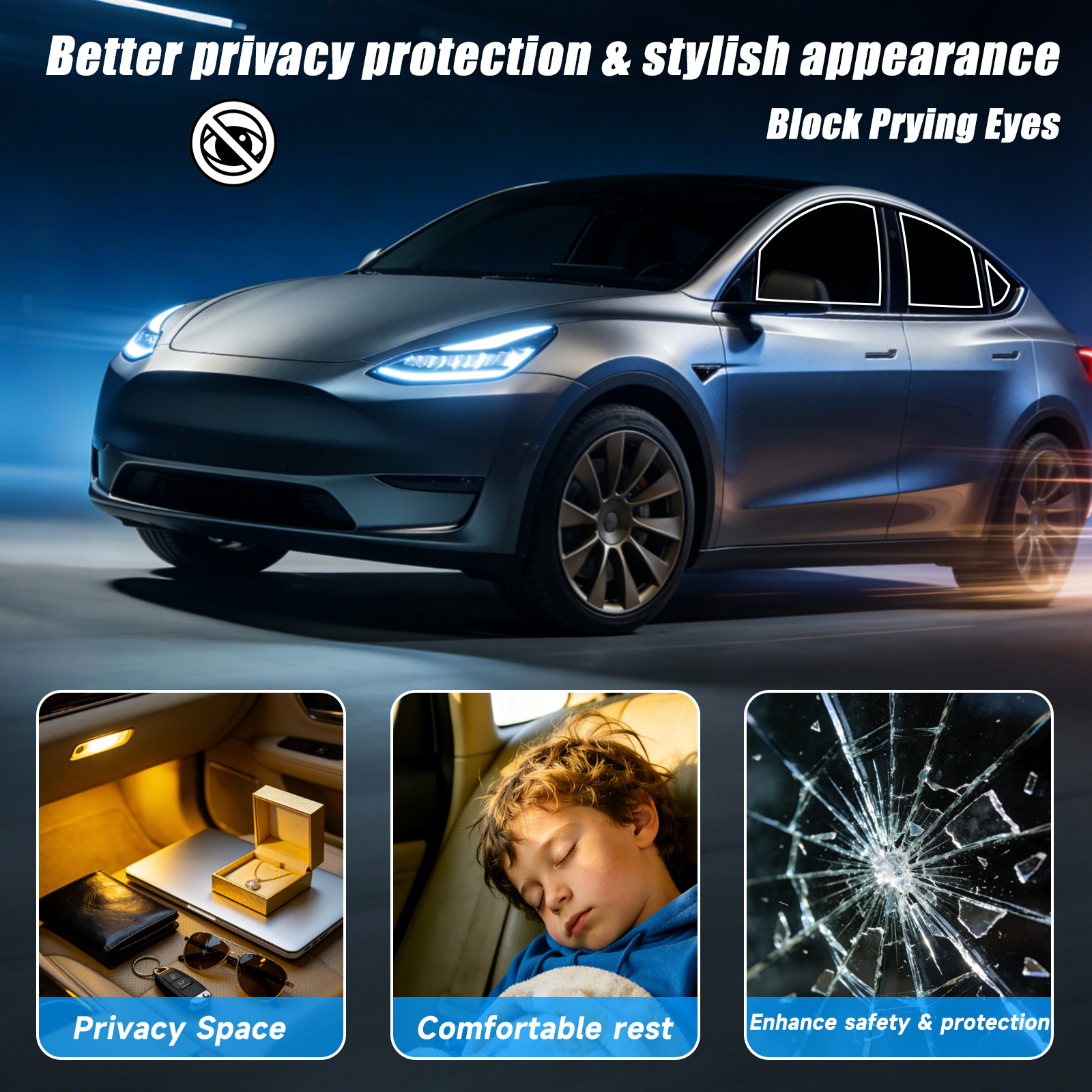 Custom Car Window Tint Sunshad - Glass Protector Auto のレビューと価格