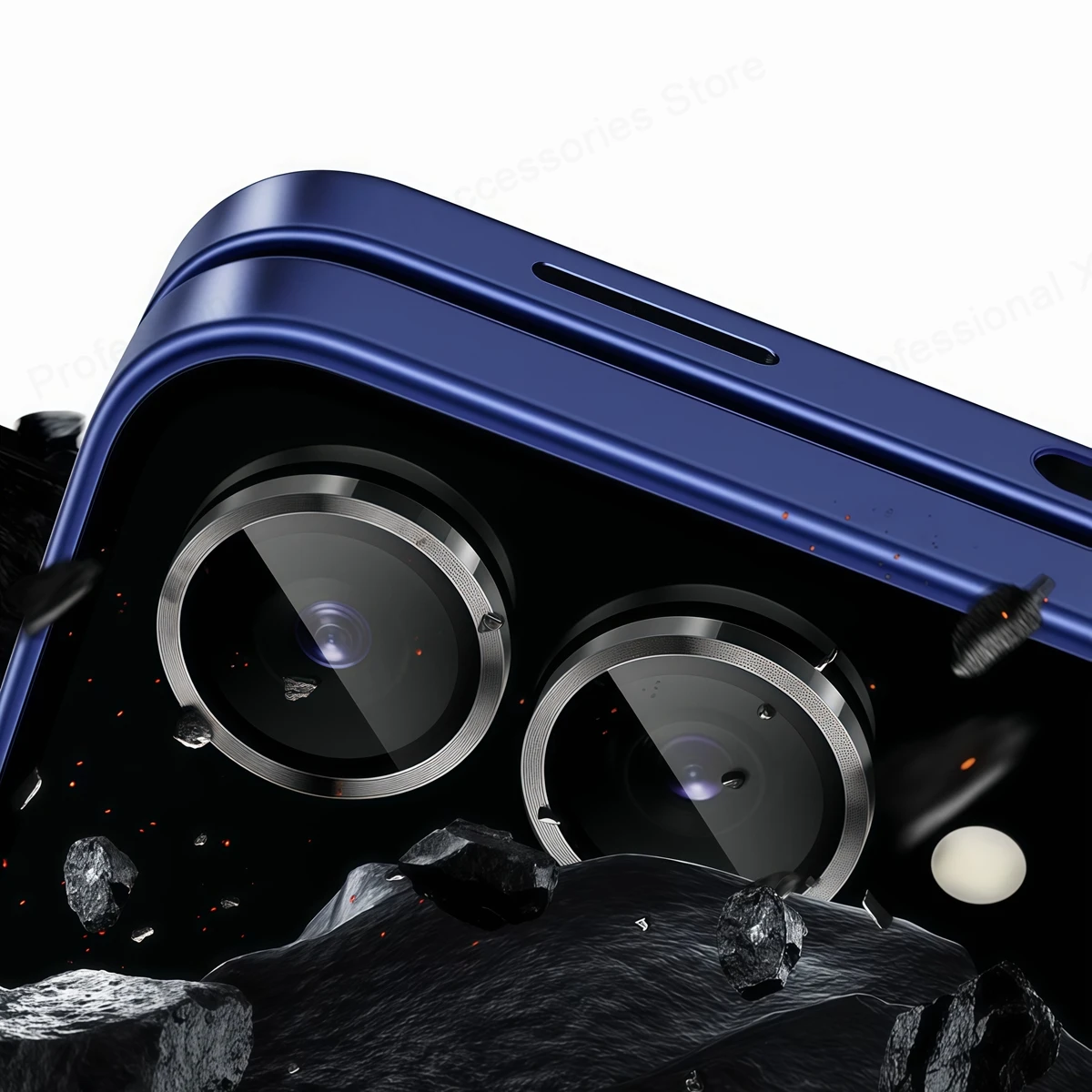 New Camera Metal Ring Protecto - Tempered Glass Screen 9H のレビューと価格
