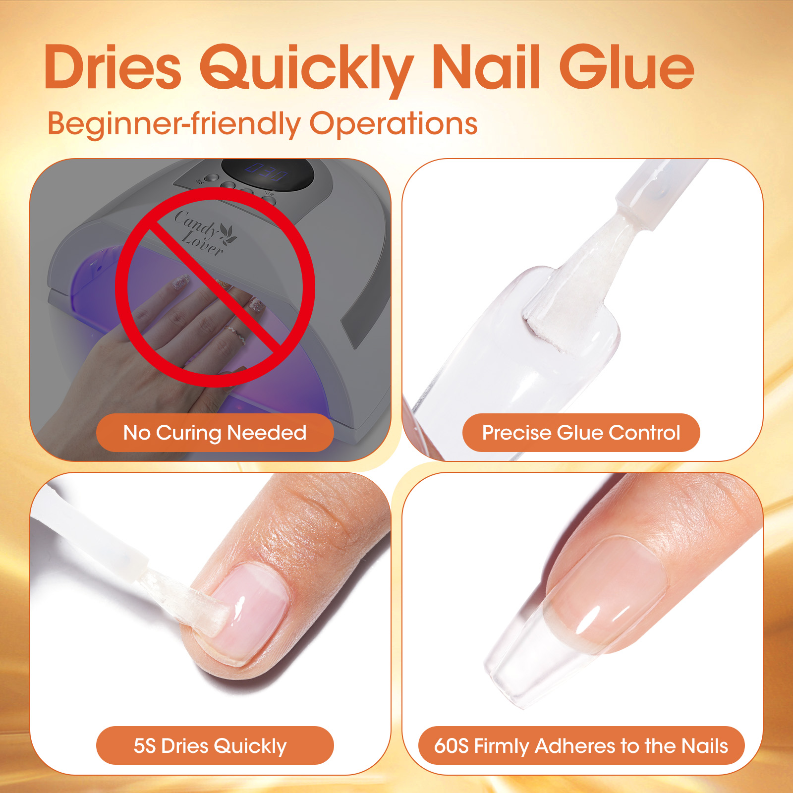 Super Strong Nail Glue Remover - Liquid Uv Glue Kit のレビューと価格