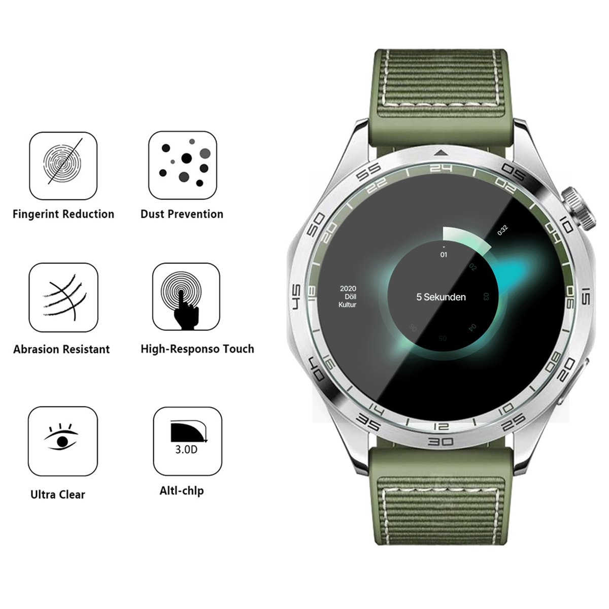 1-5PCS Tempered Glass For Huaw - Screen Alignment Tool のレビューと価格