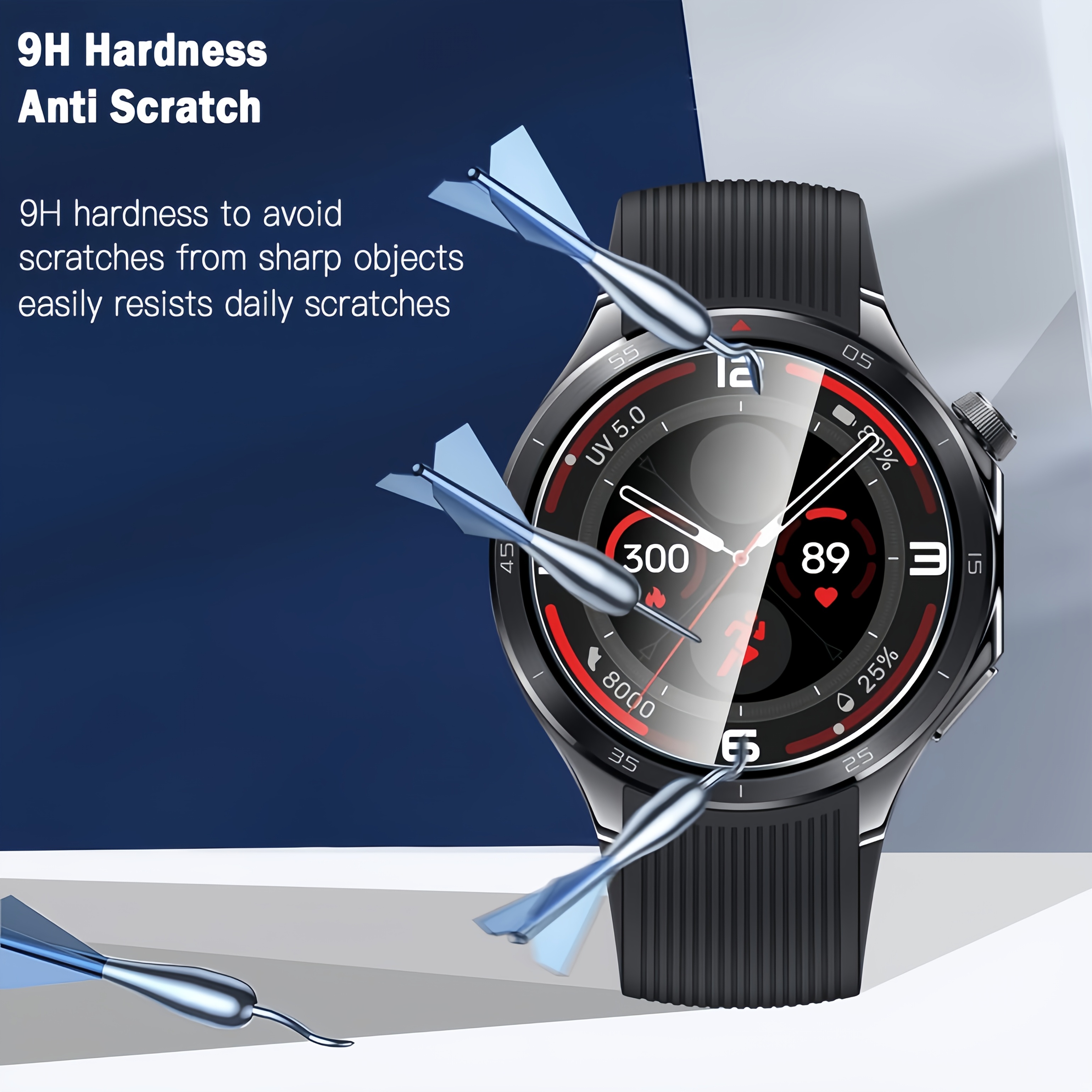 3PCS 9H Tempered Glass Screen  - Smartwatch Screen Film のレビューと価格