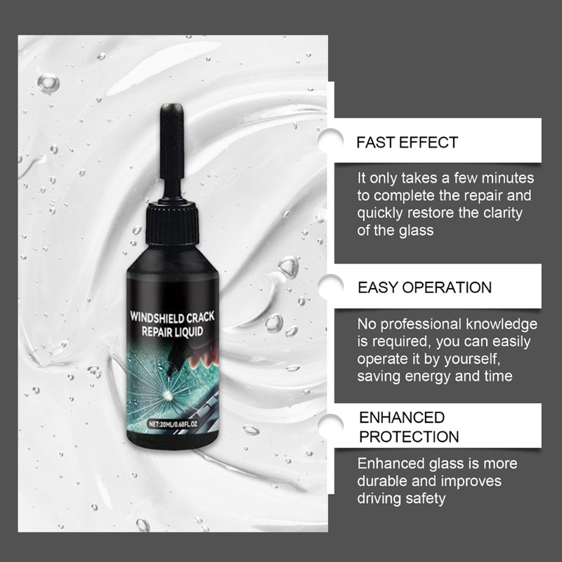 Windshield Repair Kit For Chip - Liquid Uv Glue Kit のレビューと価格